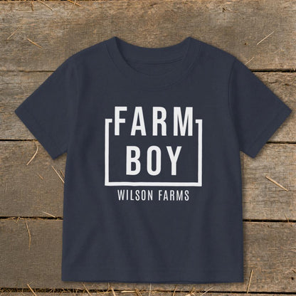 Personalized Farm Boy Toddler Tee