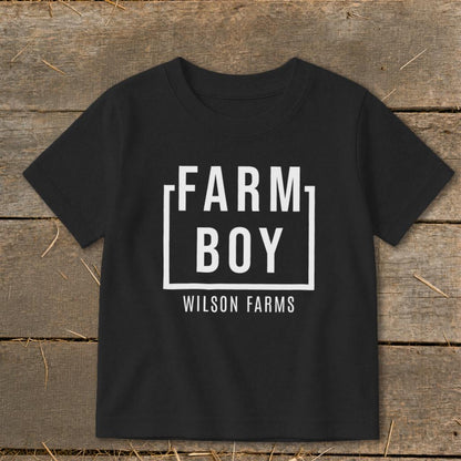 Personalized Farm Boy Toddler Tee
