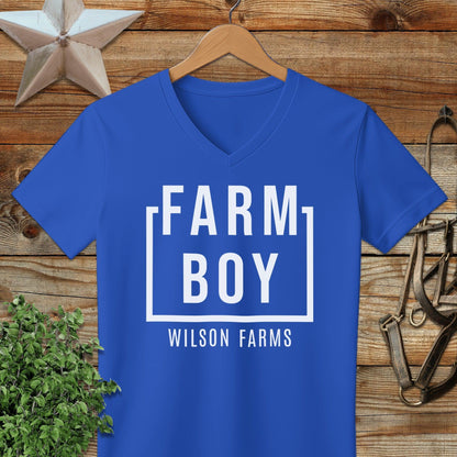 Personalized Farm Boy V-neck