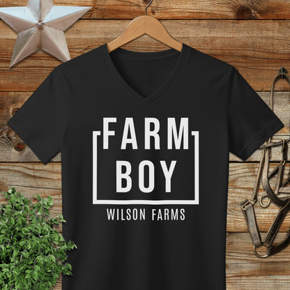Personalized Farm Boy V-neck