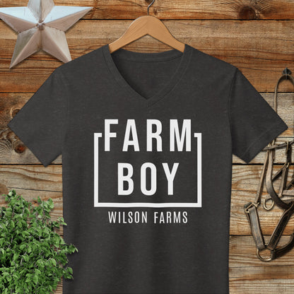 Personalized Farm Boy V-neck