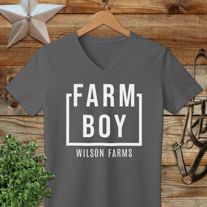 Personalized Farm Boy V-neck