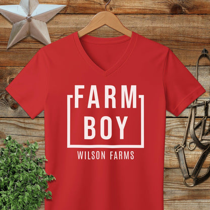 Personalized Farm Boy V-neck