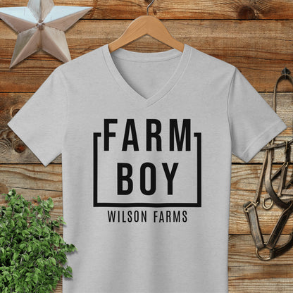 Personalized Farm Boy V-neck