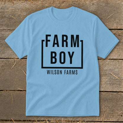Personalized Farm Boy Youth Tee