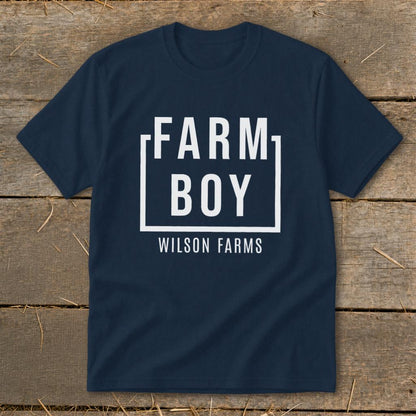 Personalized Farm Boy Youth Tee