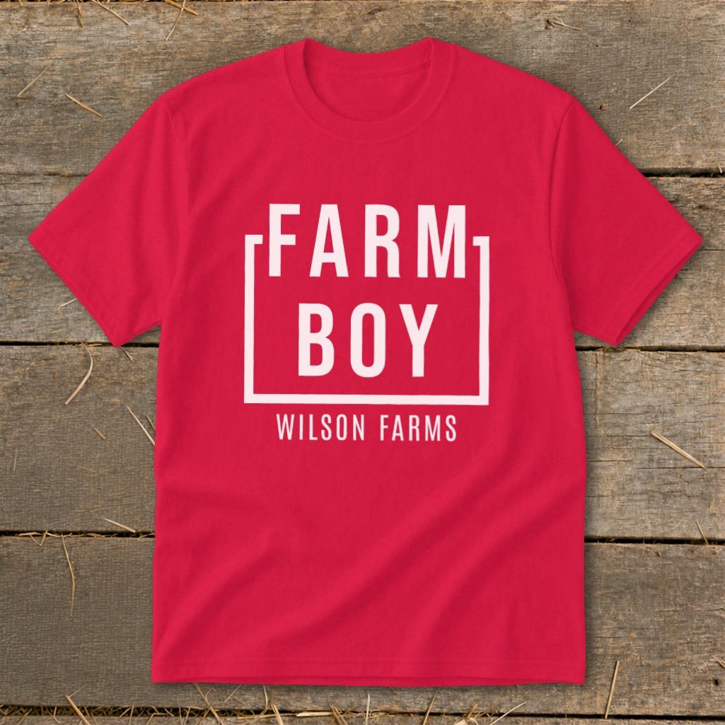 Personalized Farm Boy Youth Tee