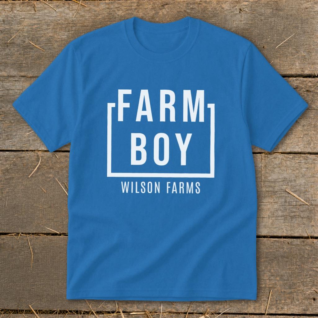 Personalized Farm Boy Youth Tee