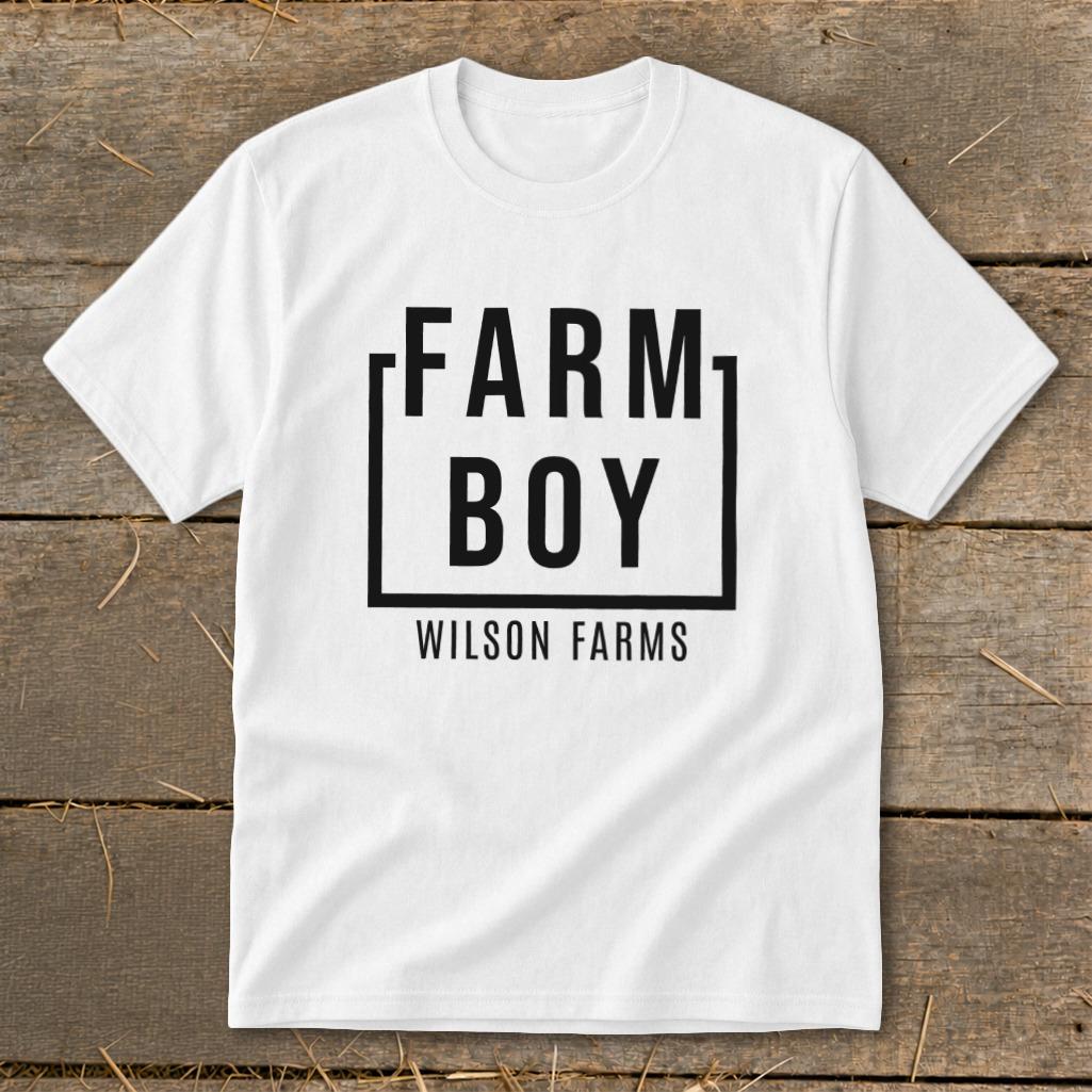 Personalized Farm Boy Youth Tee