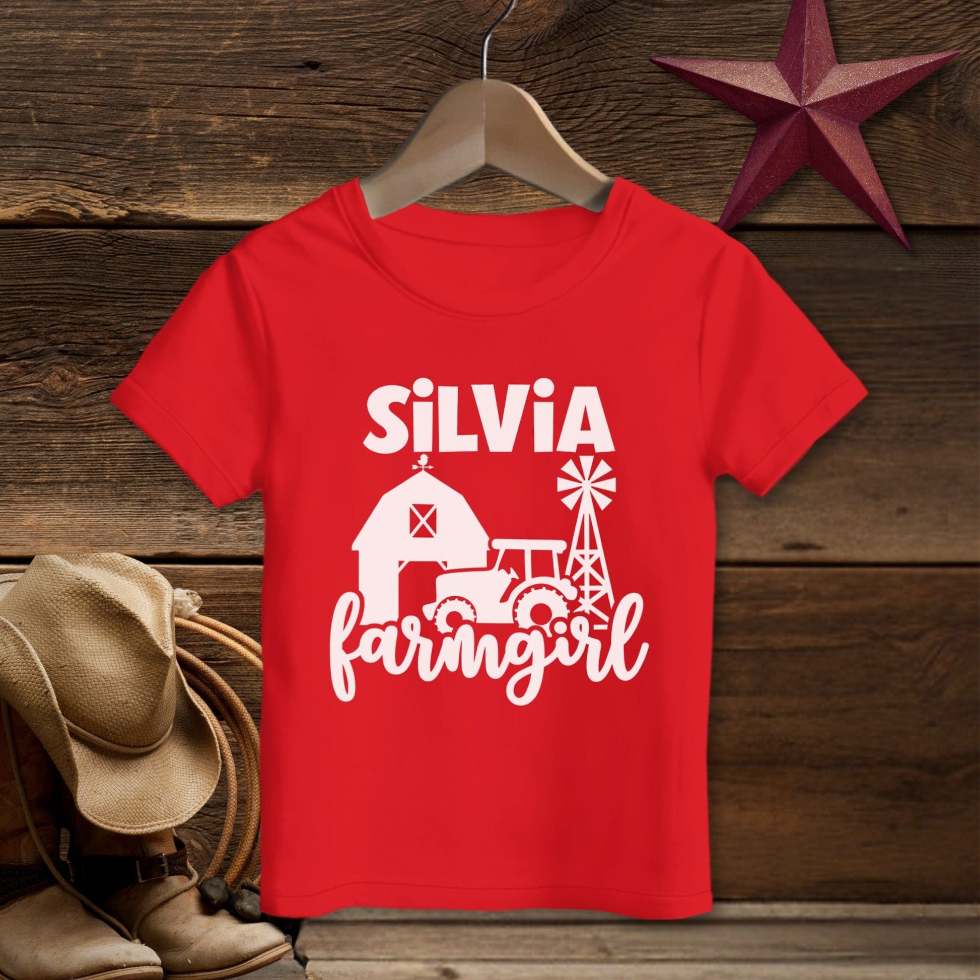 Personalized Farm Girl T-Shirt (Toddler)