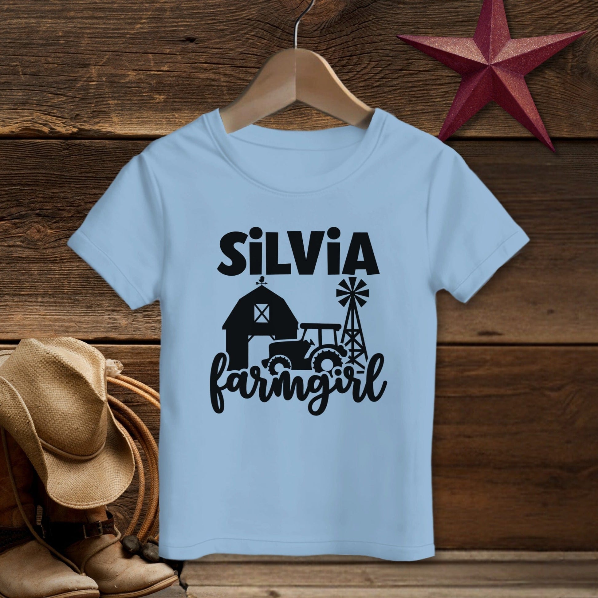 Personalized Farm Girl T-Shirt (Toddler)
