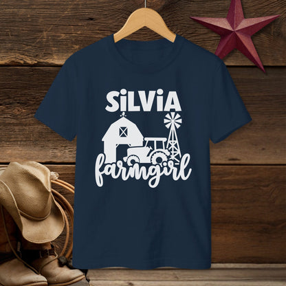 Personalized Farm Girl T-Shirt (Youth)