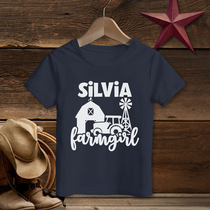 Personalized Farm Girl T-shirt (Toddler)