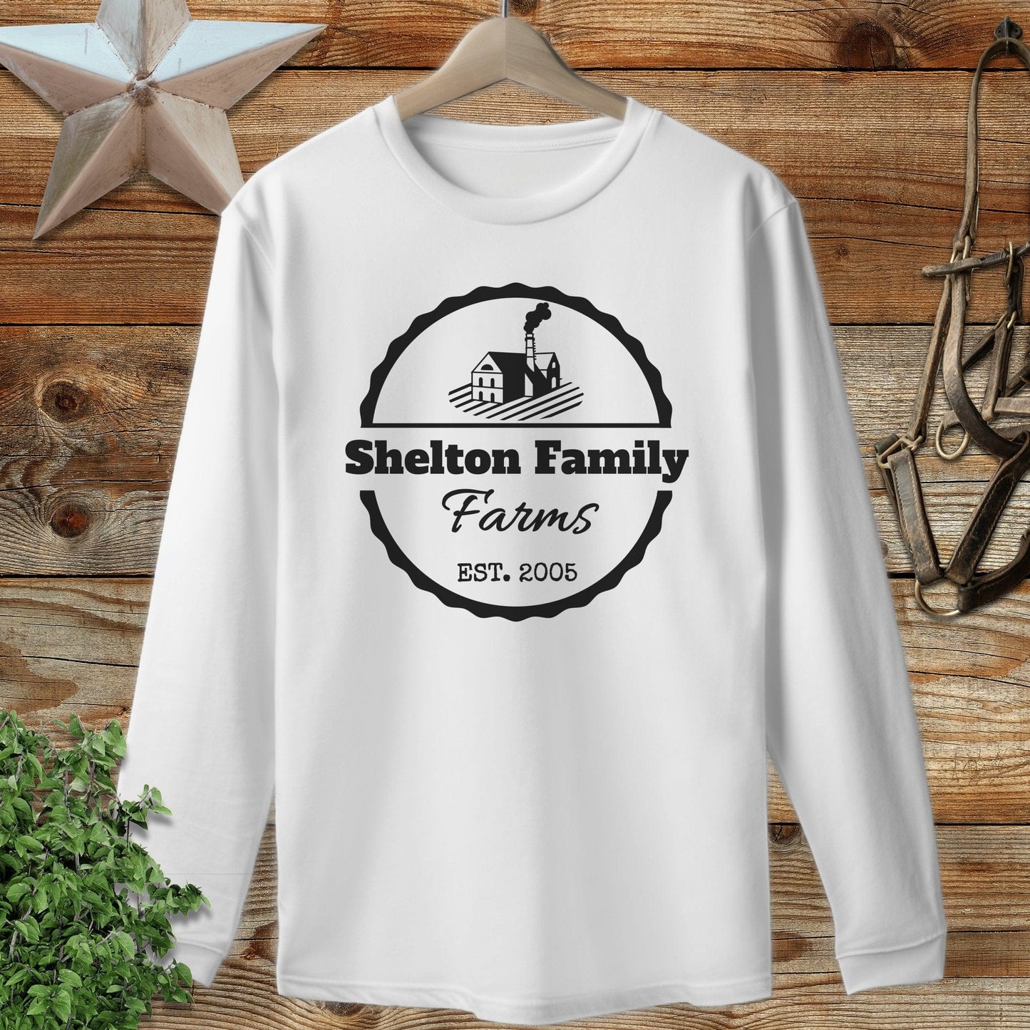 Personalized Farm Long Sleeve Tee