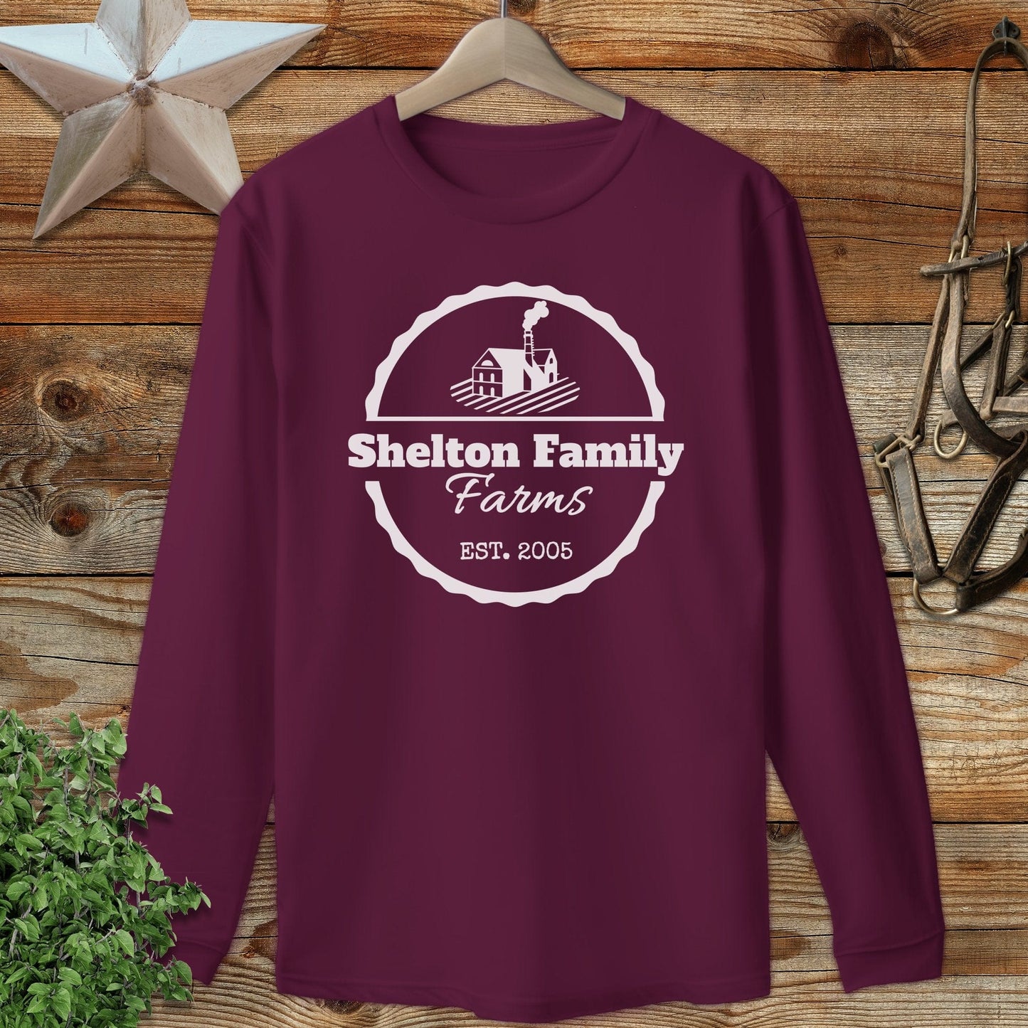 Personalized Farm Long Sleeve Tee