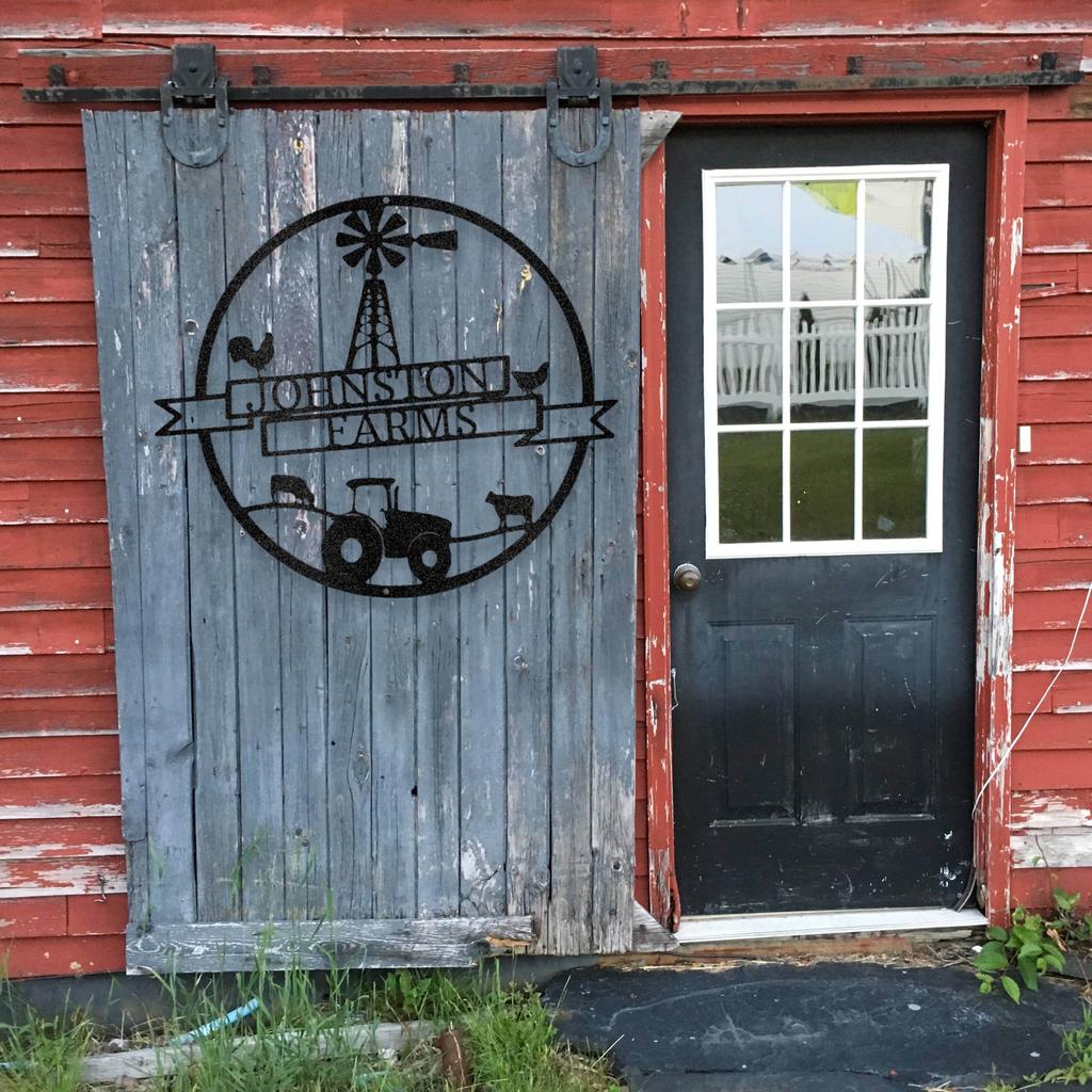 Personalized Farm Metal Art Sign