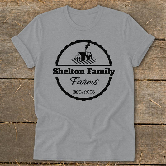 Personalized Farm Softstyle Tee - Sport Grey