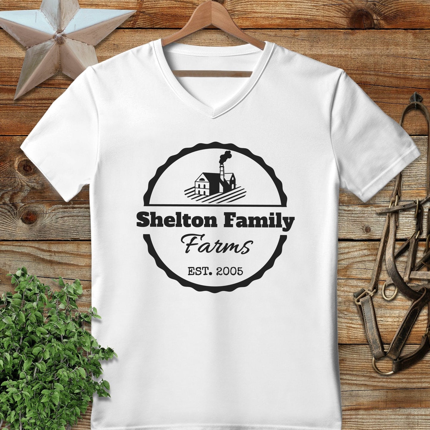 Personalized Farm V-neck