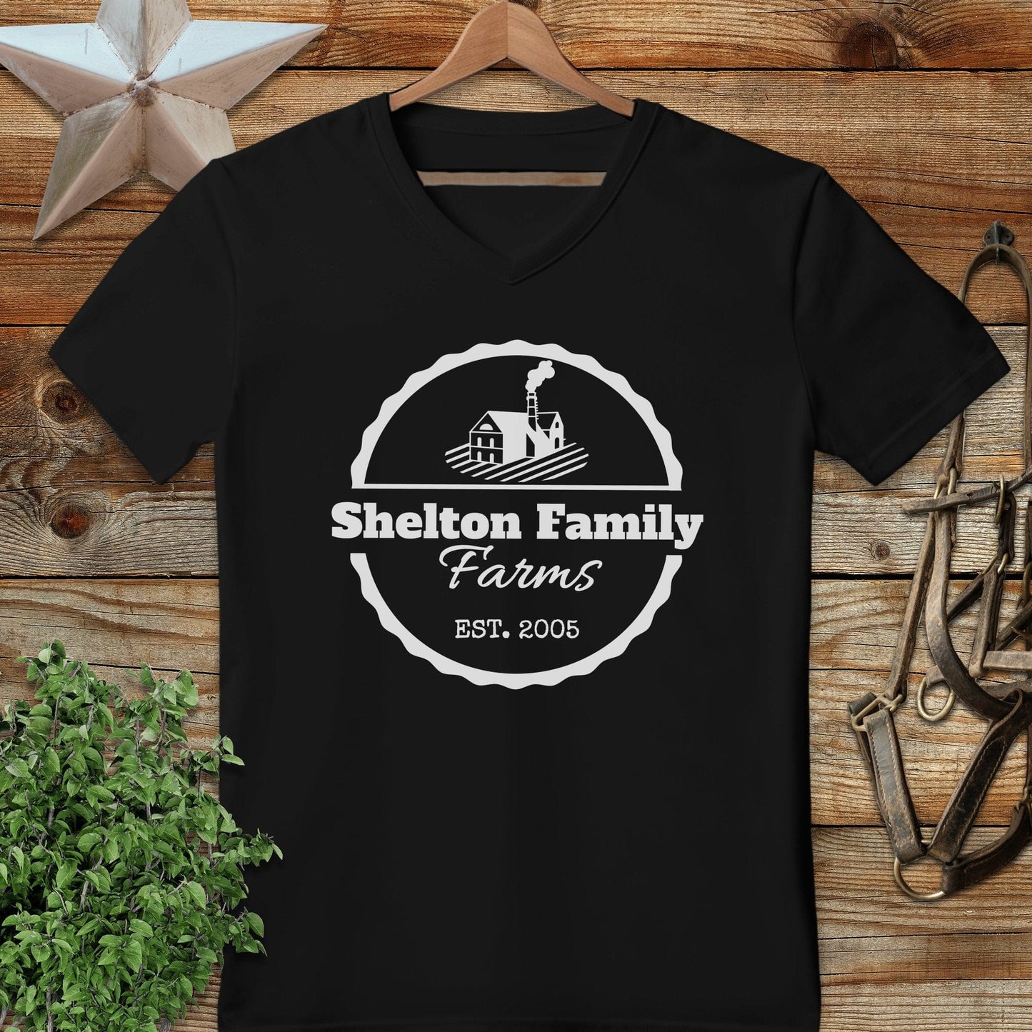 Personalized Farm V-neck