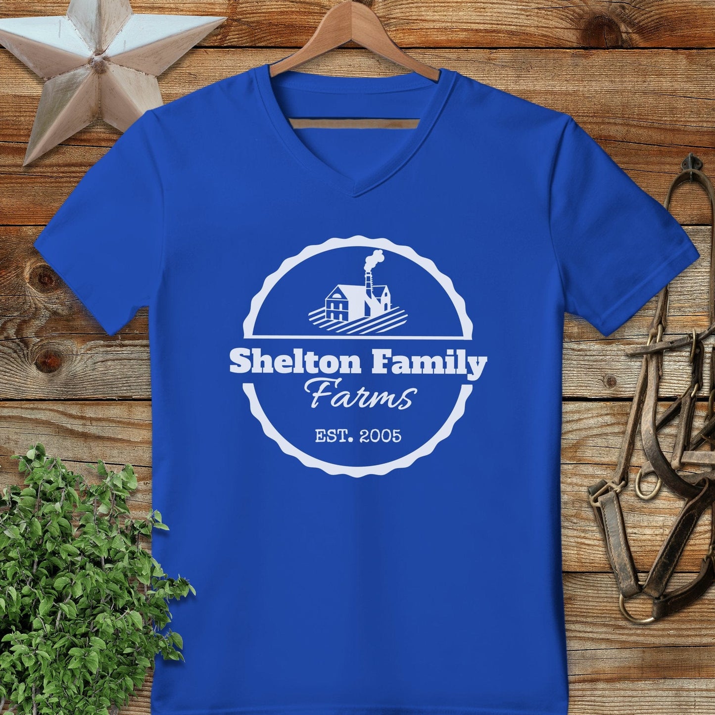 Personalized Farm V-neck