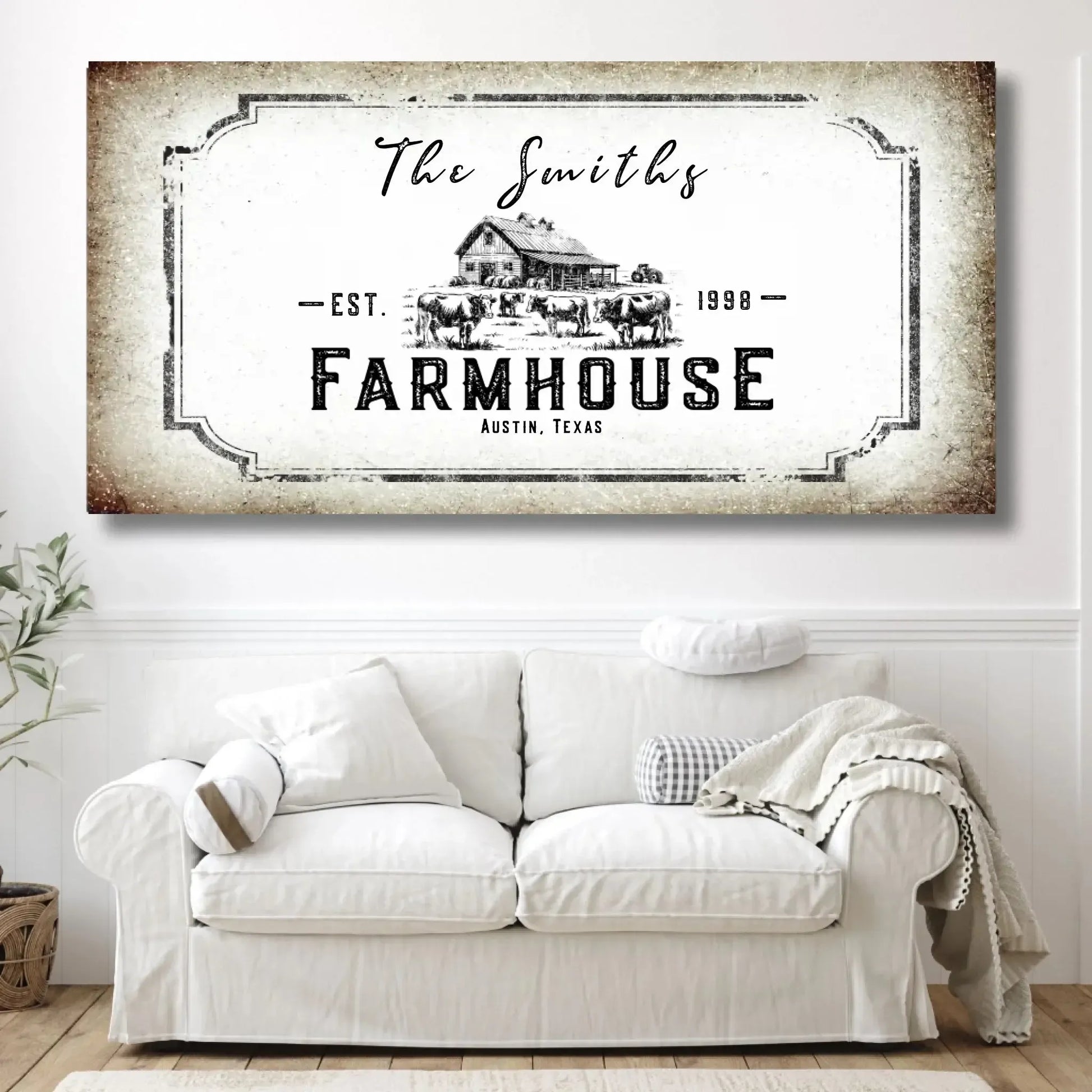 Personalized Farmhouse Canvas