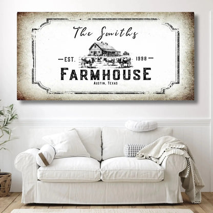 Personalized Farmhouse Canvas