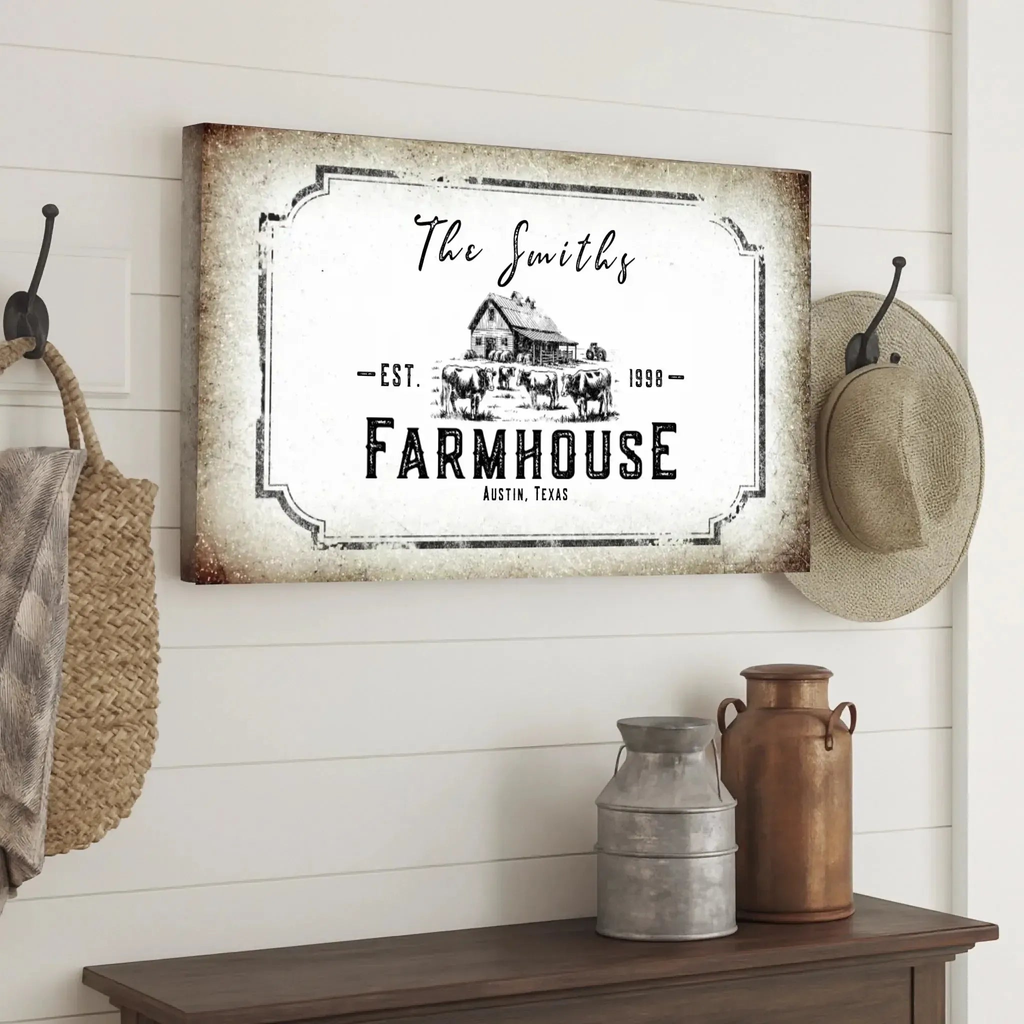 Personalized Farmhouse Canvas