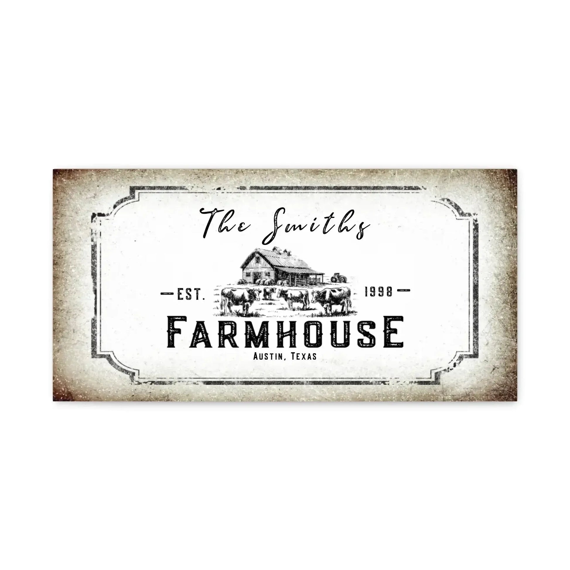 Personalized Farmhouse Canvas