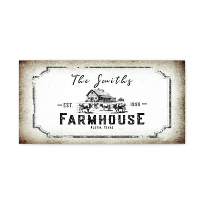 Personalized Farmhouse Canvas