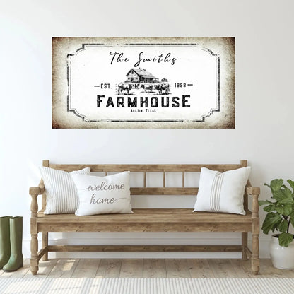 Personalized Farmhouse Canvas