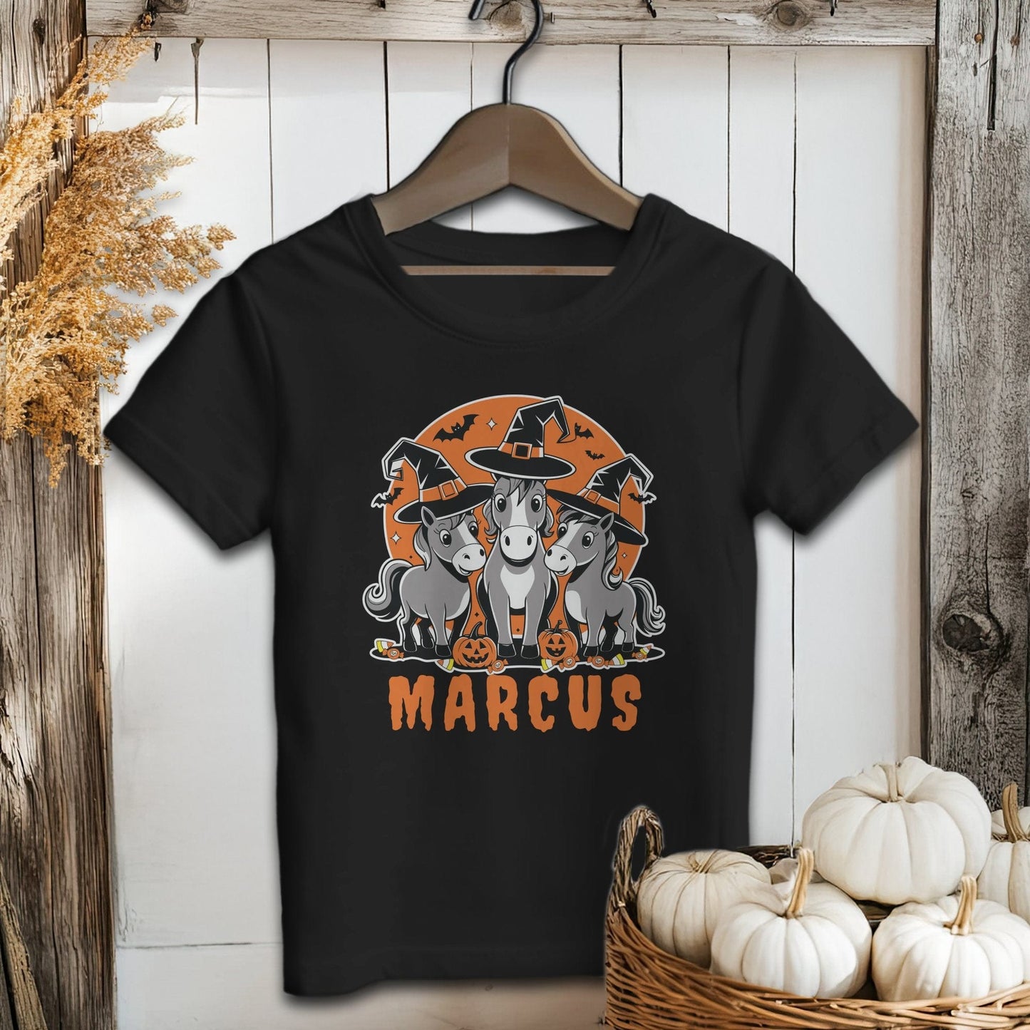 Personalized Halloween Horse - Baby Shirt