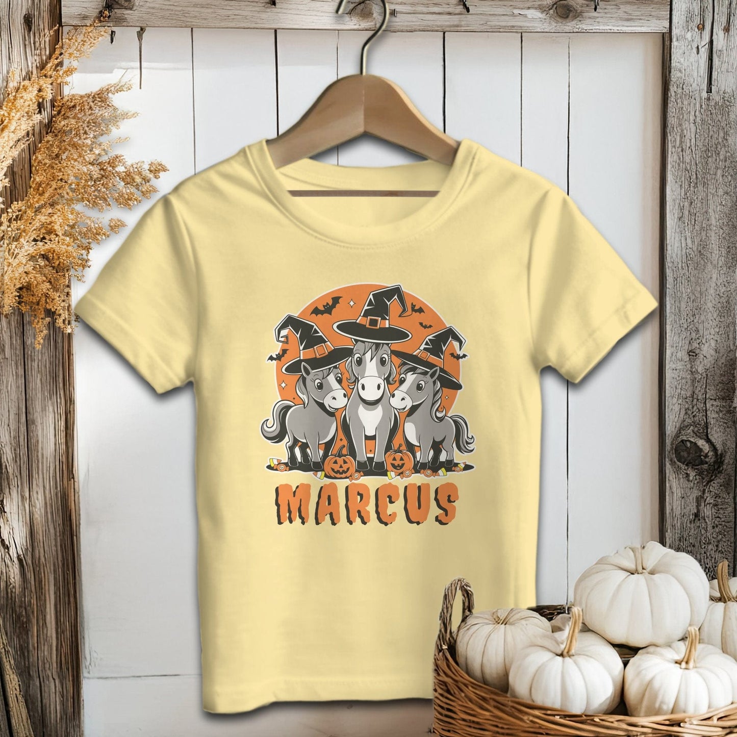 Personalized Halloween Horse - Baby Shirt