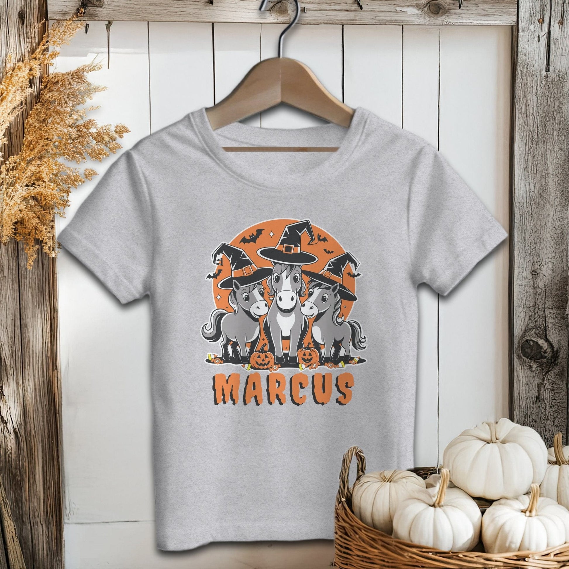 Personalized Halloween Horse - Baby Shirt