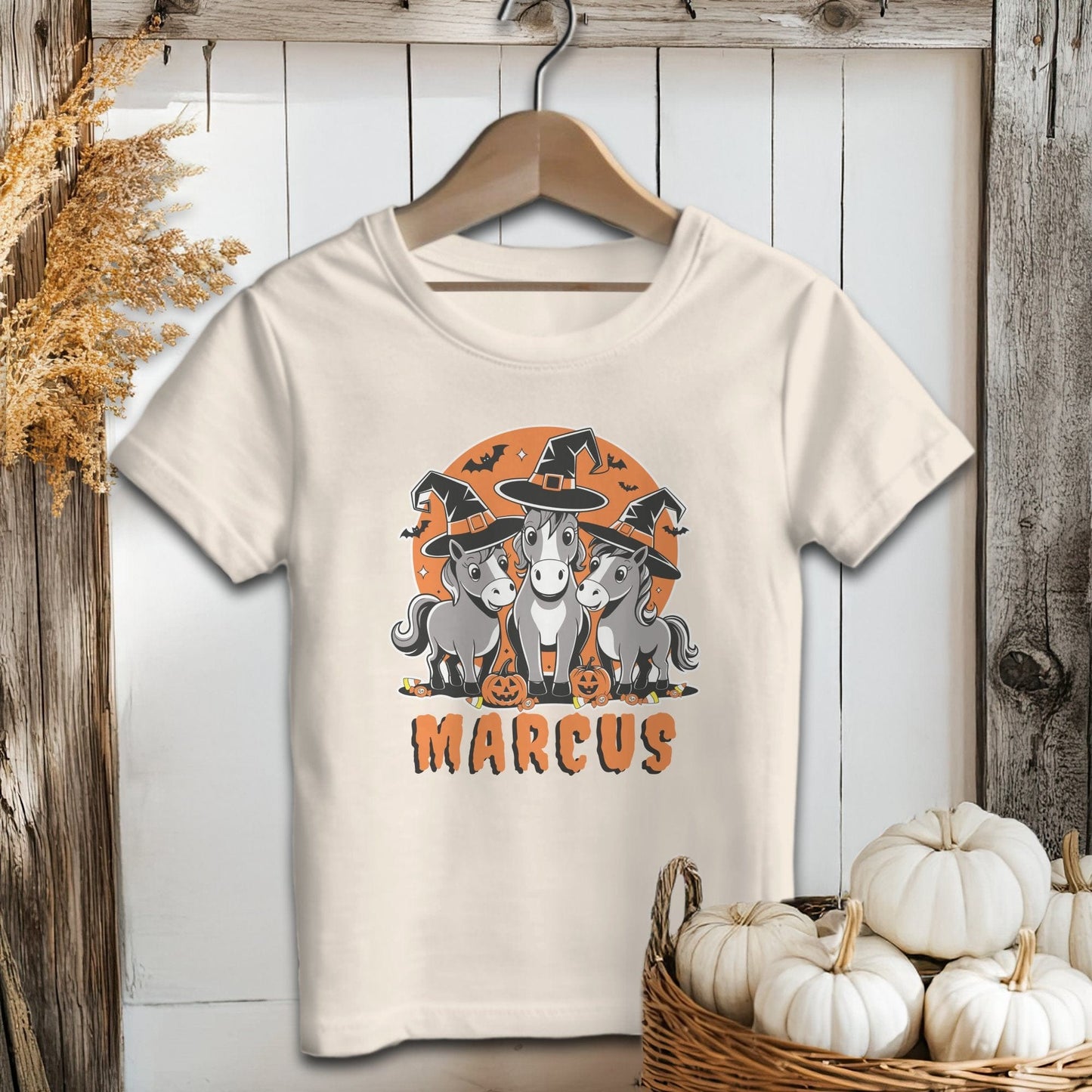 Personalized Halloween Horse Youth Shirt