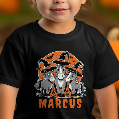 Personalized Halloween Horse Youth Shirt