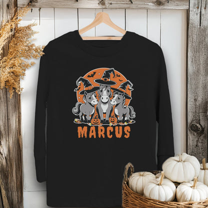 Personalized Halloween Horse Youth Shirt