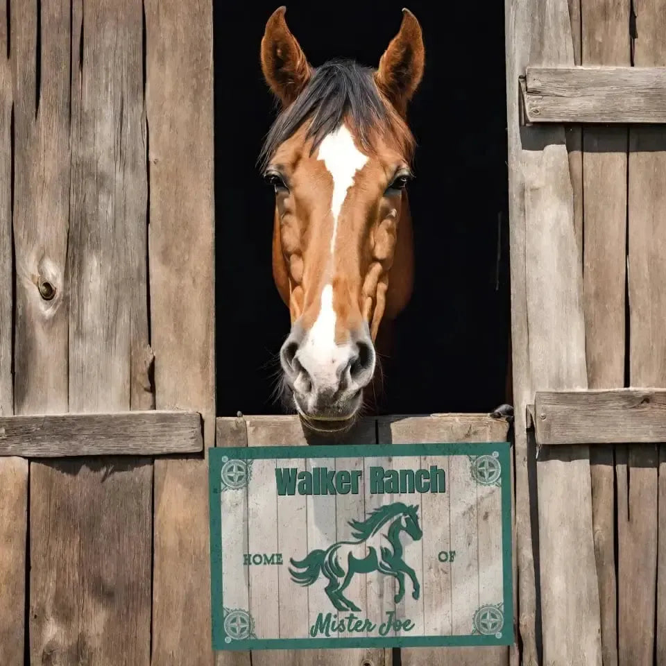 Personalized Home Of - Stall Sign