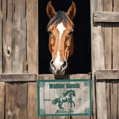 Personalized Home Of - Stall Sign