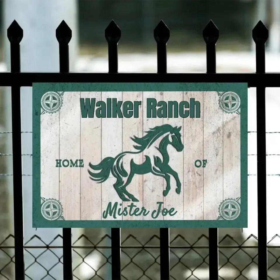 Personalized Home Of - Stall Sign