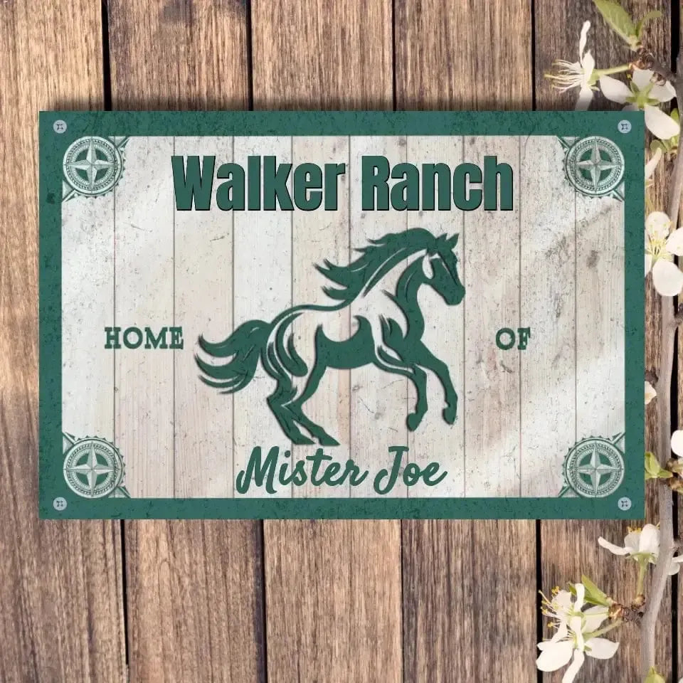 Personalized Home Of - Stall Sign