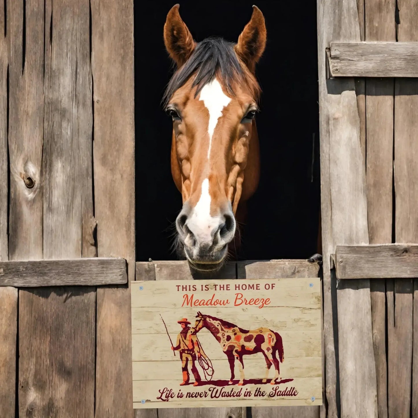 Personalized Home of - Stall Sign
