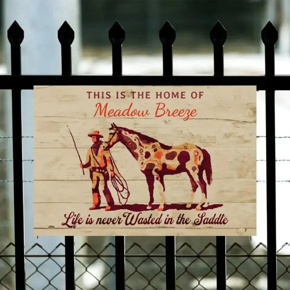 Personalized Home of - Stall Sign