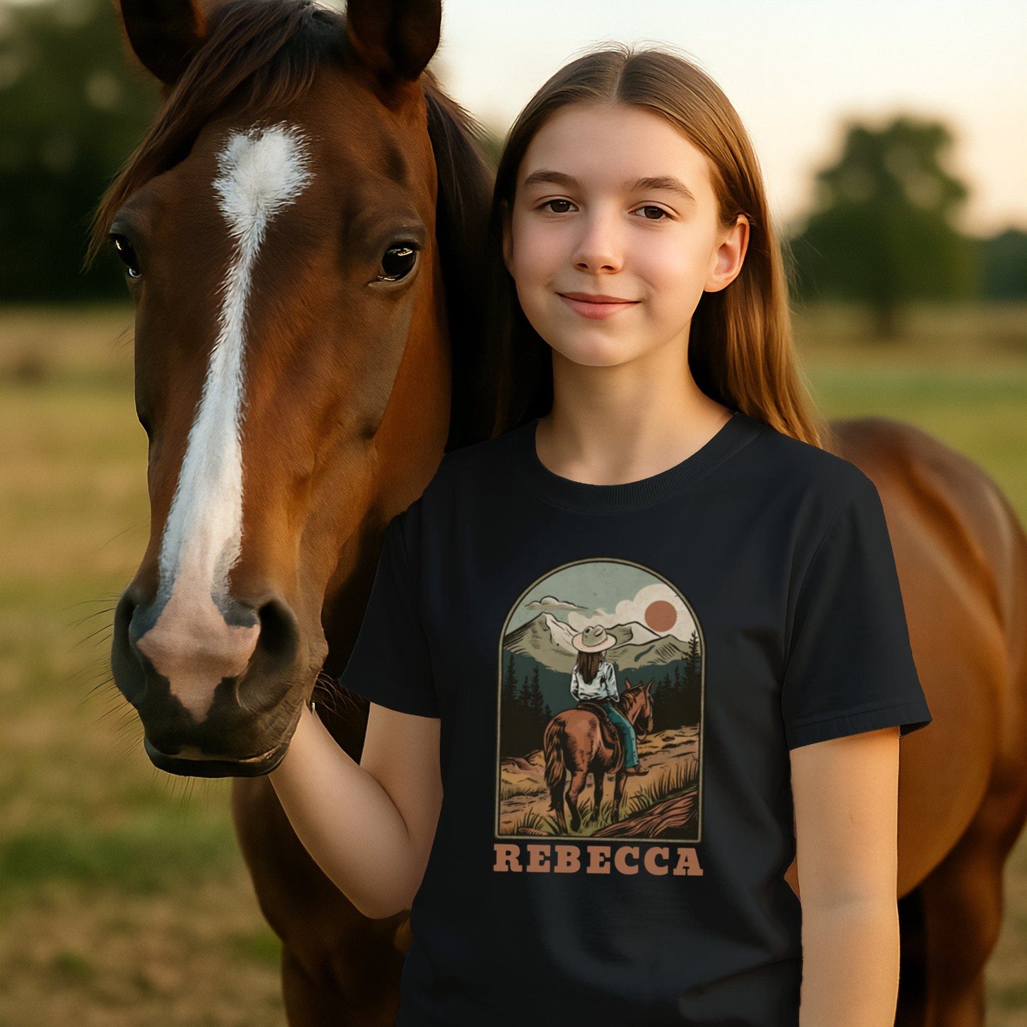 Personalized Horse Rider T-shirt (Youth)