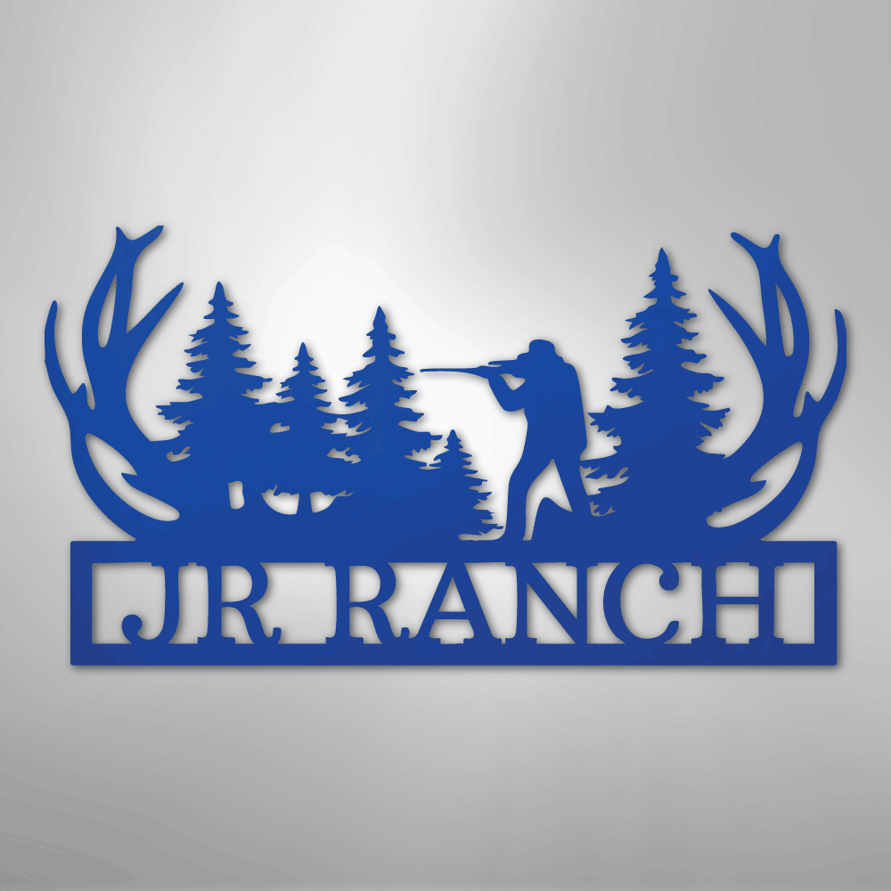 Personalized Hunter Metal Art Sign