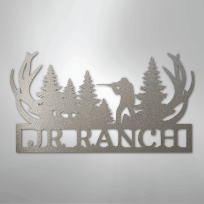 Personalized Hunter Metal Art Sign