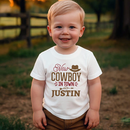 Personalized New Cowboy T-shirt (Toddler)