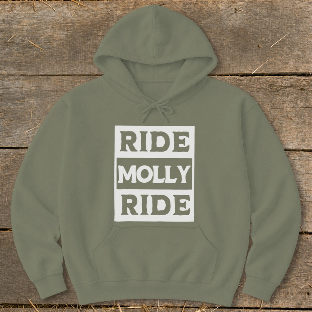 Personalized Ride Hoodie - Military Green