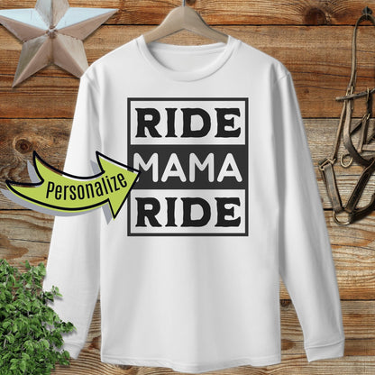 Personalized Ride Long Sleeve Tee