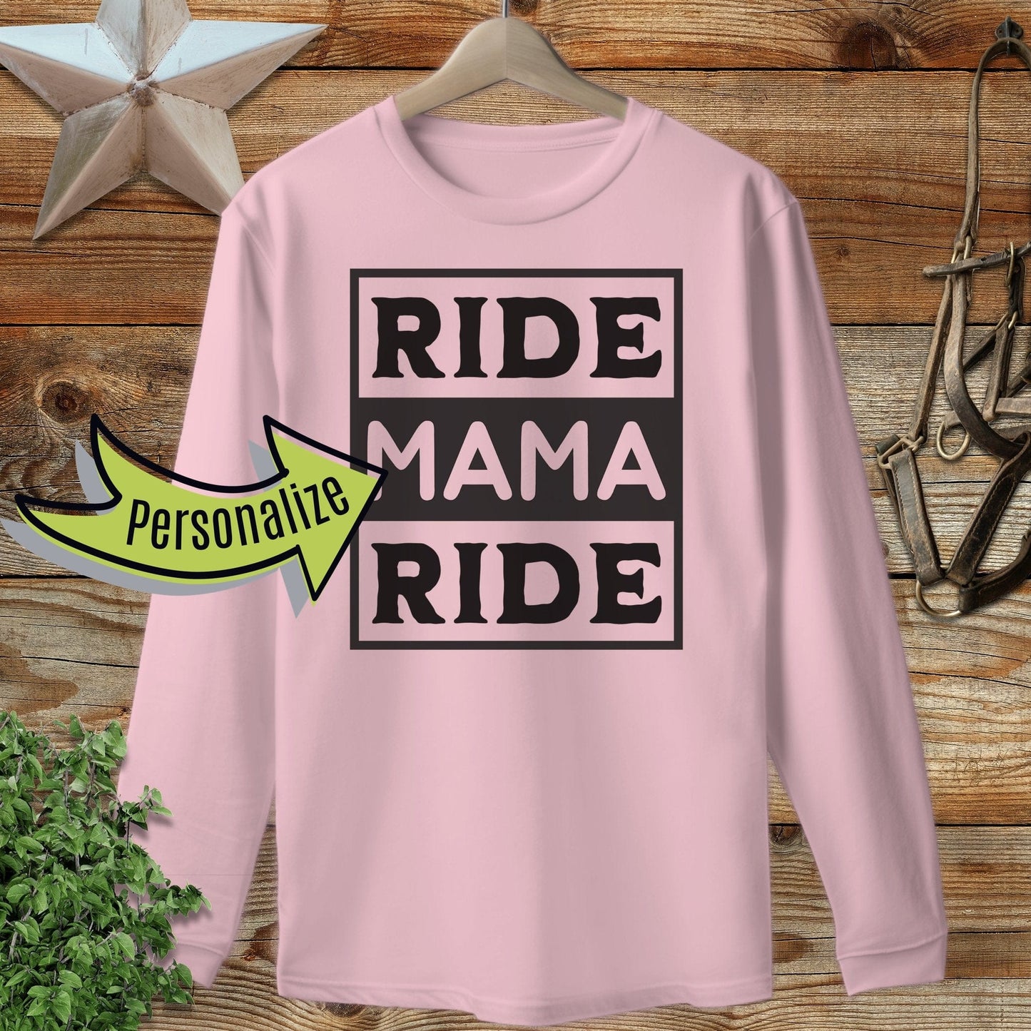 Personalized Ride Long Sleeve Tee