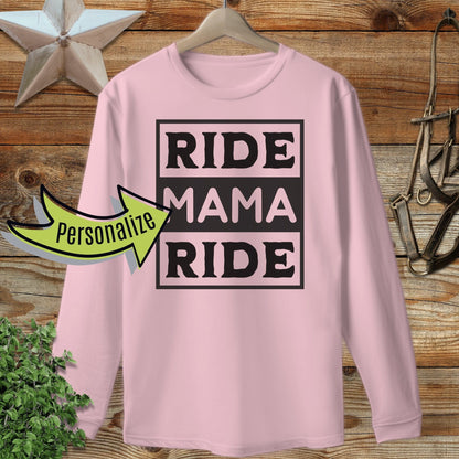 Personalized Ride Long Sleeve Tee